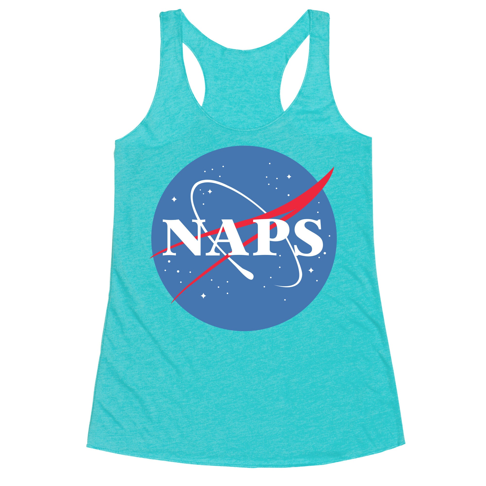 Naps Nasa Parody Racerback Tank